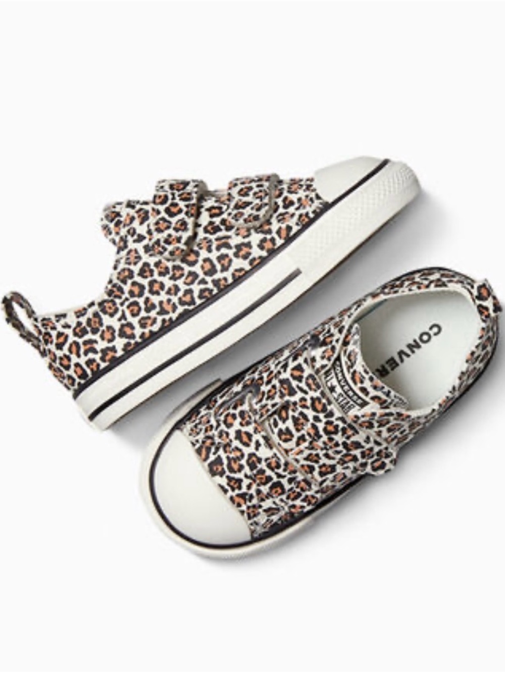 Converse Chuck Taylor All Star Leopard Print Easy On Strap Toddler Girl Shoe